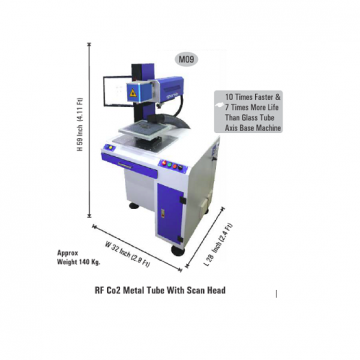 RF Co2 Metal Tube With Scan Head