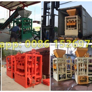 For more detailed QT4-24B automatic brick production line real photo