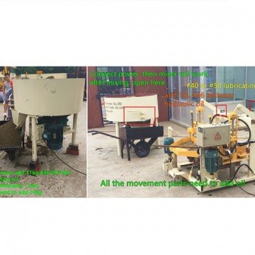 Notice before you use QT40-3A movable cement block machine