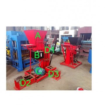 GL2-25 manual eco brava interlock clay block machine price